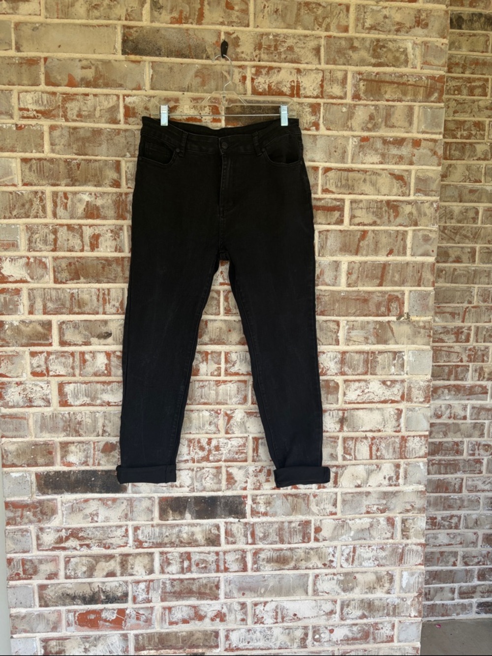 Bamboo Black Denim Skinny Jeans